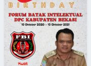 Camat Tambun Selatan Mengucapkan Happy Annyversary FBI Forum Batak Intelektual DPC Kabupaten Bekasi at 1 st