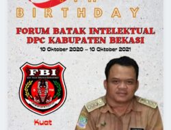 Camat Tambun Selatan Mengucapkan Happy Annyversary FBI Forum Batak Intelektual DPC Kabupaten Bekasi at 1 st