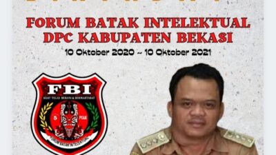 Camat Tambun Selatan Mengucapkan Happy Annyversary FBI Forum Batak Intelektual DPC Kabupaten Bekasi at 1 st