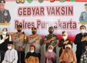 Dalam Rangka Kunjungan Kerja, Kapolda Jabar Cek Pelaksanaan Vaksinasi di Mapolres Purwakarta.