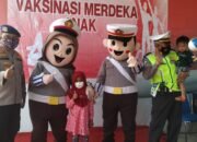 Polres Purwakarta Gelar Vaksinisasi Merdeka Anak di 15 Titik.