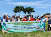 Penanaman pucuk merah ditepian danau Toba sekitar 500 batang  oleh Yayasan Bona Pasogit Sejahtera.