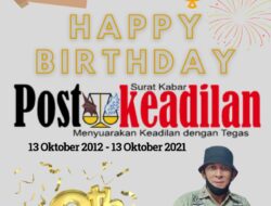 Ketua DPW BPBN Bekasi  Mengucapkan Happy Anniversary Postkeadilan yang ke 9