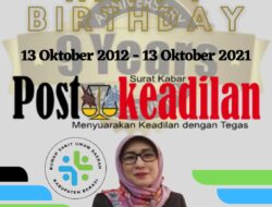 Kadinkes Kabupaten Bekasi Plt. Direktur RSUD Mengucapkan Happy Anniversary Postkeadilan yang ke 9