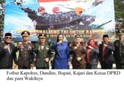 Kapolres Hadiri Peringatan Hari Ulang Tahun TNI ke-73 Di kodim 0604/Karawang