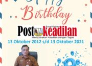 Kepala Dinas Catatan Sipil humbang hasundutan mengucapkan Happy Anniversary Postkeadilan yang ke 9