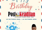 Kepala SMPN 2 Tambun Selatan Mengucapkan Happy Anniversary Postkeadilan yang ke 9