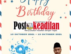 Kepala SMPN 2 Tambun Selatan Mengucapkan Happy Anniversary Postkeadilan yang ke 9