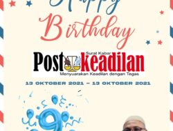 Kepala SMPN 4 Tambun Selatan Mengucapkan Happy Anniversary Postkeadilan yang ke 9