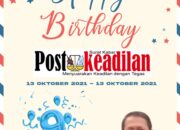 Kepala SMPN 5 Tambun Selatan  Mengucapkan Happy Anniversary Postkeadilan yang ke 9