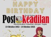 Kepala Sekolah SMAN 4 Kota Bekasi Mengucapkan Happy Anniversary Postkeadilan yang ke 9