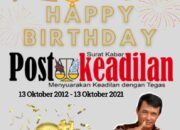 Ketua MKKS Kab. Bekasi Mengucapkan Happy Anniversary Postkeadilan yang ke 9