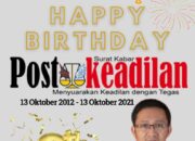 Ketua MKKS SMK Kab. Bekasi Mengucapkan Happy Anniversary Postkeadilan yang ke 9