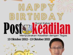 Ketua MKKS SMK Kab. Bekasi Mengucapkan Happy Anniversary Postkeadilan yang ke 9