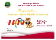 Keluarga Besar MKKS SMK Kota Bekasi Mengucapkan Selamat Hari Pers Nasional