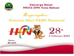 Keluarga Besar MKKS SMK Kota Bekasi Mengucapkan Selamat Hari Pers Nasional