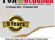 Camat dan kepala desa se kecamatan Lintong nihuta Mengucapkan Happy Anniversary Postkeadilan yang ke 9