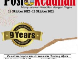 Camat dan kepala desa se kecamatan Lintong nihuta Mengucapkan Happy Anniversary Postkeadilan yang ke 9