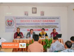 Dosmar Banjarnahor SE Buka Sosialisasi PBJ di Desa Se-kecamatan Baktiraja
