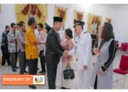 Drs. Janter Sinaga Melaksanakan Janji Pejabat Administrator Pemkab Humbahas.
