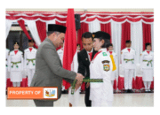 Bupati Pakpak Bharat kukuhkan pasukan Paskibraka tahun 2025