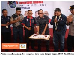 Penandatanganan Pakta Integritas Antara Ketua IWO-I kota Lubuklinggau Dengan Kepala BNN Musi Rawas