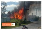 PBB PAC Paranginan Beri Bantuan ke  Warga Korban Kebakaran Rumah di Desa Sihonongan