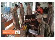 Satpol PP Kabupaten Bogor Sita 57 Botol Miras di Cileungsi.