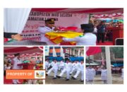 Camat Lahusa Sokhiso Baene Bertindak Sebagai Inspektur Upacara HUT KEMRI Ke-78 Di Kecamatan Lahusa.