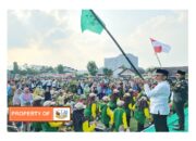 Wujud Cinta NKRI  PRASETIO Mengukir Sejarah Adakan Kirab Merah Putih Sepanjang 1000 Meter Ditanah Kelahirannya Musirawas