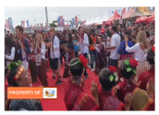 Pertama kali Tortor massal menjadi salah satu  side event F1H2O DI Venue Balige