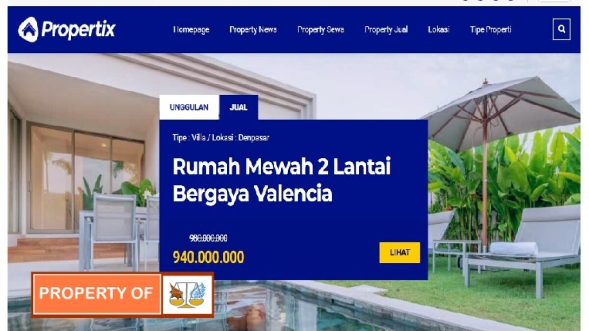 Pesan website Property