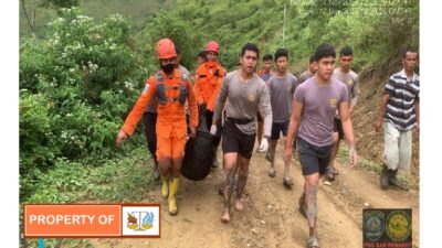 Banjir Bandang Di Kabupaten Samosir menelan Korban terseret arusA Akhirnya Ditemukan Tim SAR Gabungan.