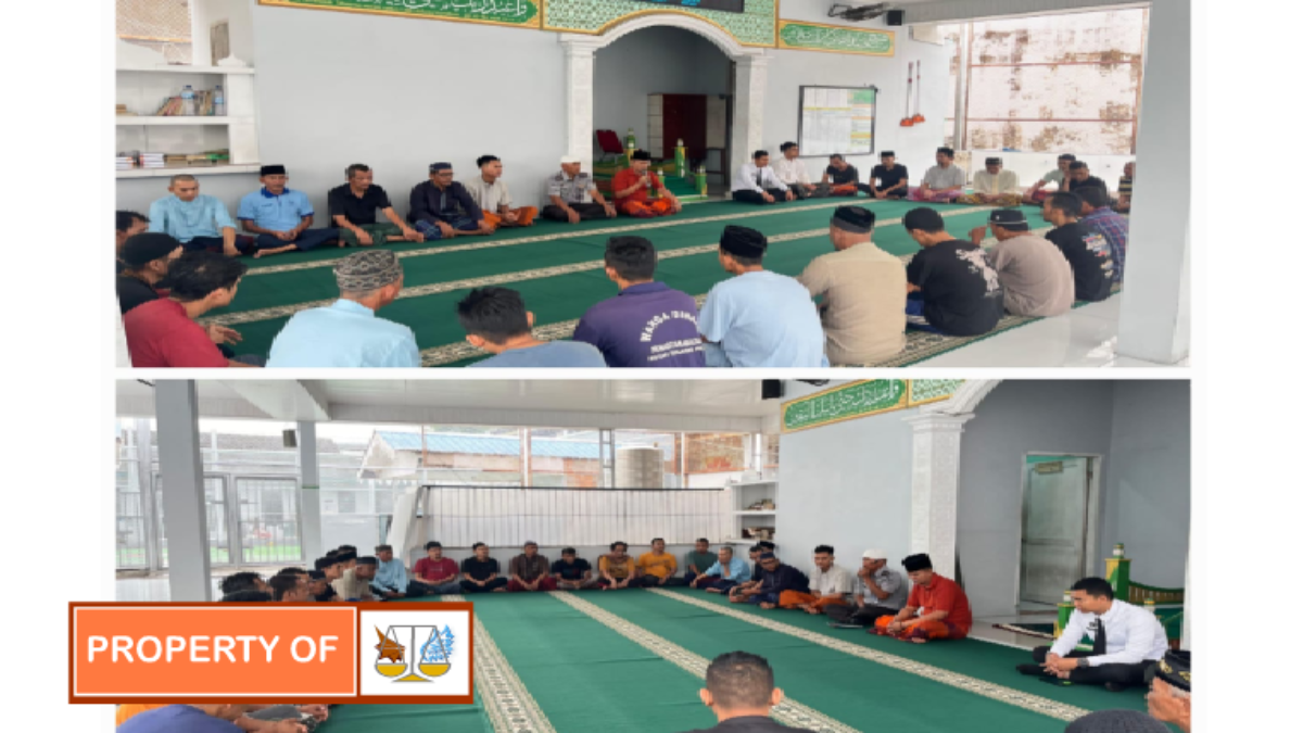 WBP Rutan Kelas IIB Tanjung Pura Adakan Doa Bersama Untuk Kebaikan Dan Keselamatan Negara