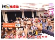 Polda Sumsel Gelar Press Rilis Akhir Tahun, Sampaikan Capaian Kinerja 2023, dan Pengungkapan Sabu seberat 23,712 kg