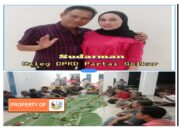 Sudarman Caleg DPRD DPRD Partai Golkar caleg nomor urut 5  dapil Merapi Area Sambut Malam Tahun Baru 2024 bersama masyarakat