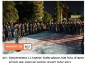 Pergantian Malam Tahun Baru 2024 Yonarmed 12 Angicipi Yudha Gelar Apel Siaga