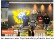 Sinergi Bea Cukai, Denpom AD II/3 Dan Kepolisian Lampung Gagalkan Penyelundupan Rokok Ilegal Senilai Miliaran Rupiah