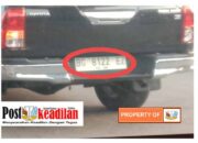 Mobnas BG 8122 EZ diganti plat Hitam : Kabag Aset Tutup Mata