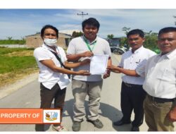 Pengerjaan Patching telah selesai  Dan  Serah Terima Patching Jalan dilakukan PT.TPL Di Desa Patane IV, Kecamatan Porsea