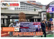 FPD Aksi Demontrasi di Halaman Kantor Mendagri Copot Sekda Lahat Diduga Terlibat Politik Praktis