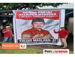 Rumah Rakyat ” RELAWAN MERDEKA” Merapi Barat Siap Memenangkan Yulius Maulana di Pilkada Lahat 2024