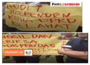 KPKN Gelar Aksi Demonstrasi di Kejati Sumsel Desak Audit Independen Ketua DPRD Lahat dan Disperindag Sumsel.