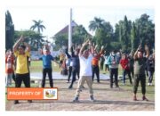 Gelar Senam Sekda Dan Dandim 0621 Bersama ASN Pemda Kabupaten Bogor