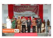 Sekdakab Pakpak bersama Kapolres Apel dan doa bersama untuk Indonesia damai