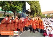 Kepala SMPN 1 Tambun Selatan Beri Semangat Para Siswa Dalam Kegiatan MPLS