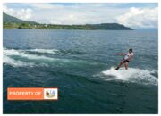 Wake board perdana dipertandingkan di  Danau Toba