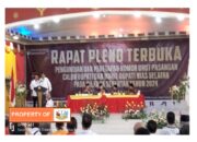 KPU Nisel Laksanakan Pleno Terbuka Pengundian Dan Penetapan Nomor Urut Pasangan Cabup-Cawabup Nisel 2024