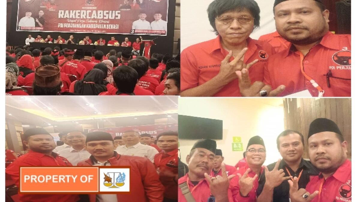 Rapat Kerja Cabang Khusus (RAKERCABSUS) Partai PDI-Perjuangan kabupaten Bekasi 2024.
