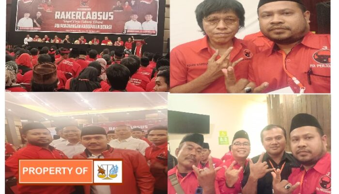 Rapat Kerja Cabang Khusus (RAKERCABSUS) Partai PDI-Perjuangan kabupaten Bekasi 2024.